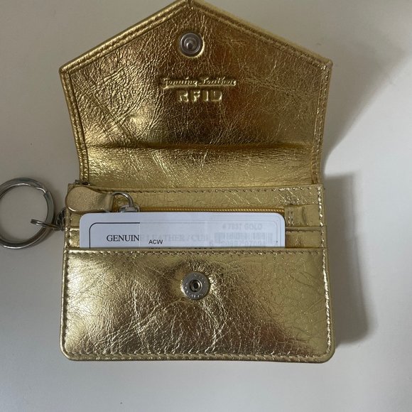 Genuine Leather RFID blocking Gold Wallet - Picture 2 of 11